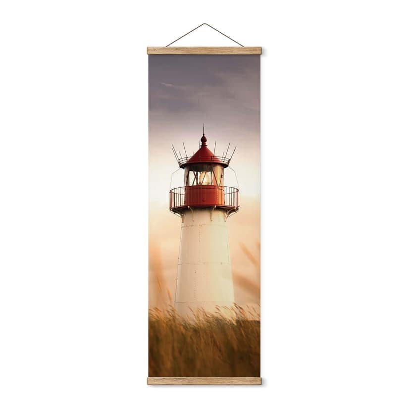 Stampe su tessuto Faro sulla costa di Sylt - Eisenmann - Panorama