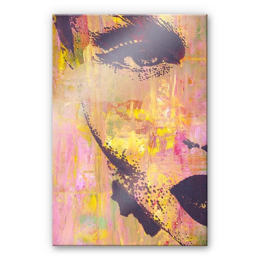 Stampa su vetro acrilico ritratto pop art
