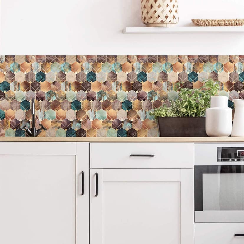 Rivestimento cucina fredriksson - Esagoni oro