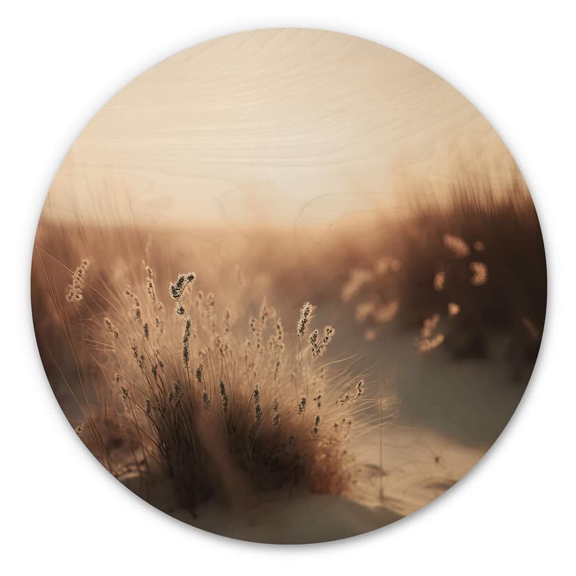 Stampa su legno Treechild - Tramonto sulle dune