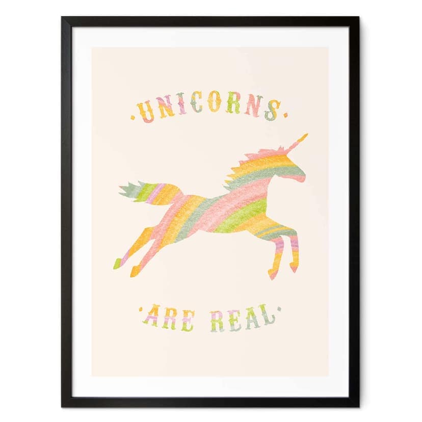 Poster Bodart - Unicorns are Real