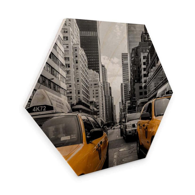 Esagono in legno - New York