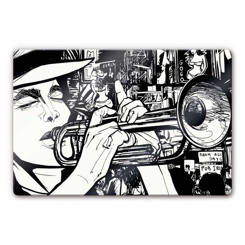 Il suono di un musicista di strada