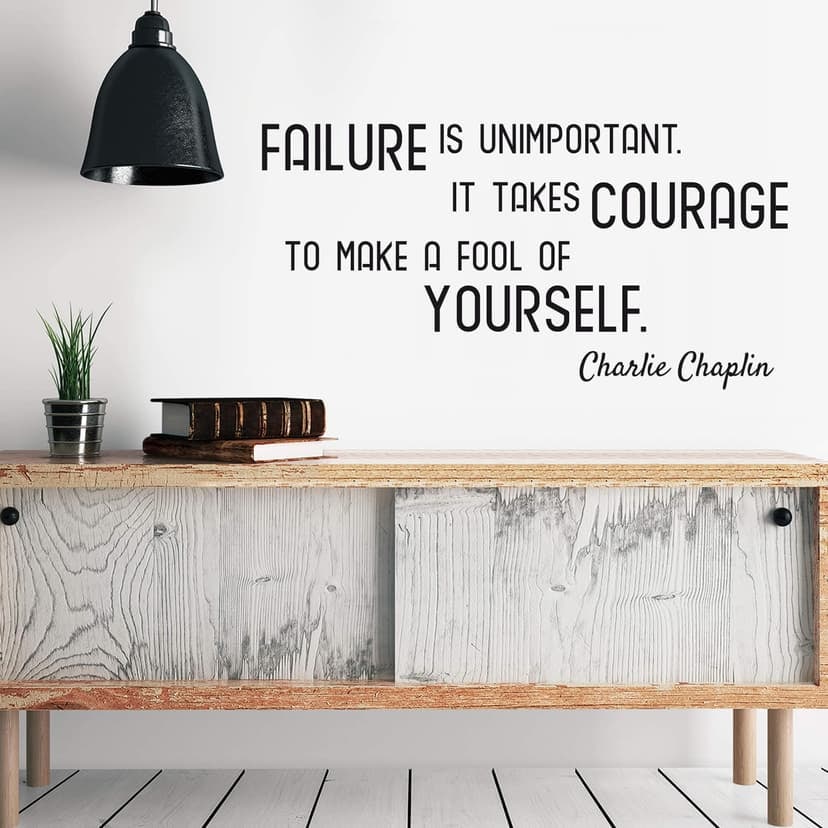 Adesivo murale Failure is unimportant...