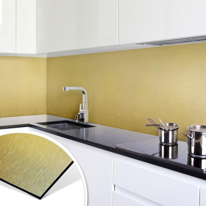 Rivestimento cucina - Dorato