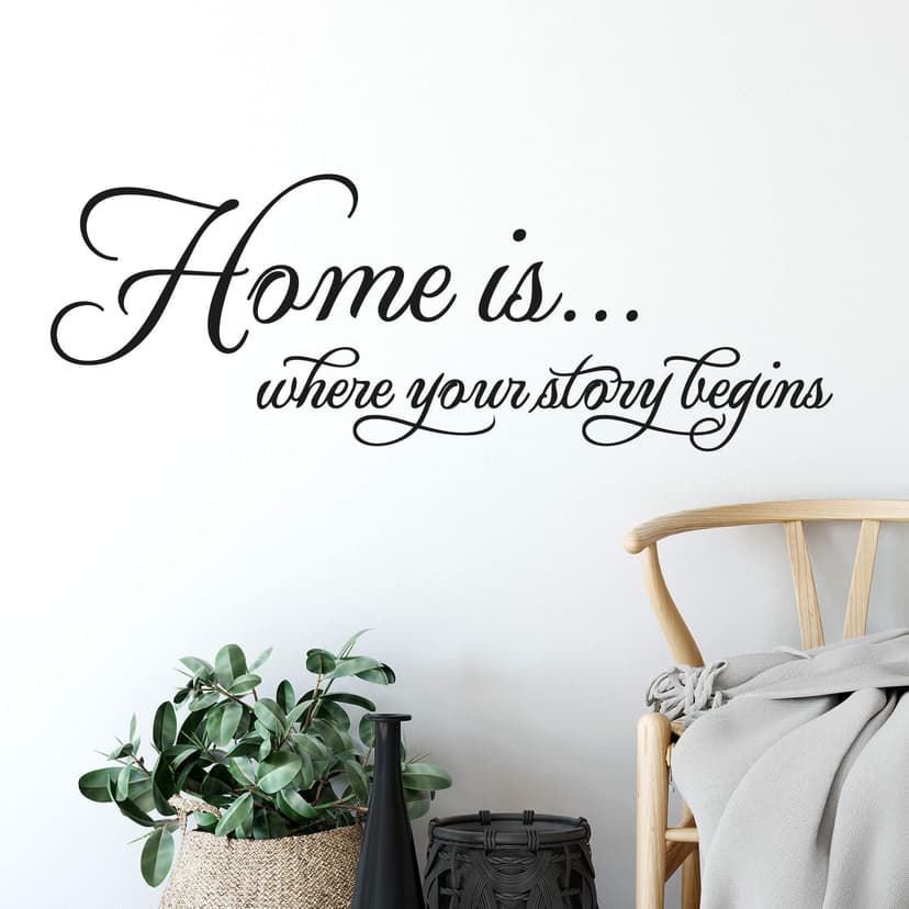 Adesivo murale - Home is where your story begins