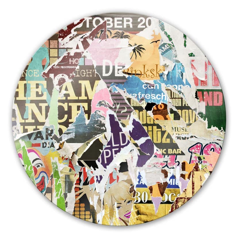 Manifesti strappati 2 - tondo