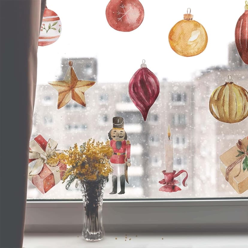 Adesivo per finestra - Decori natalizi (20 pz.)