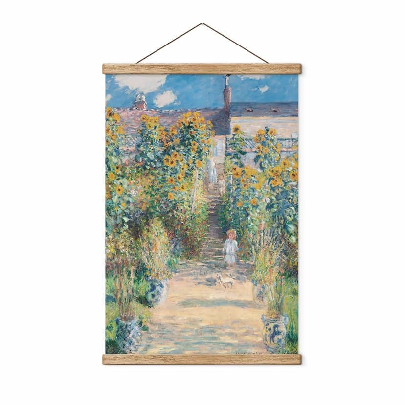Stampe su tessuto Monet - Il giardino di Monet a Vétheuil
