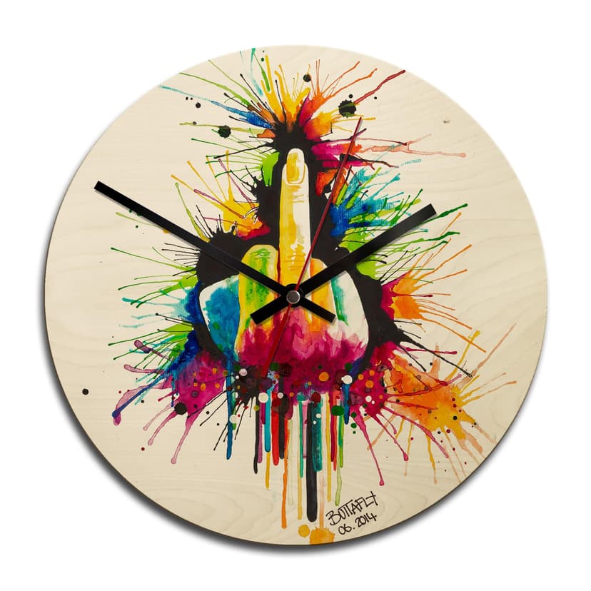 Orologio in legno Buttafly - Fuck the System