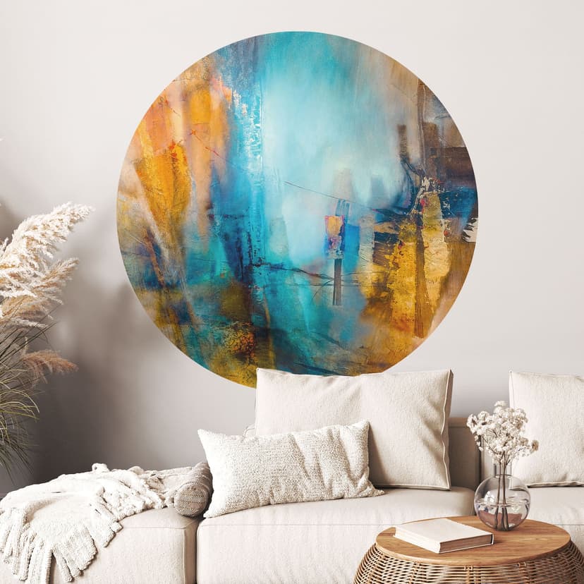 Adesivo murale Luce blu lontana - Schmucker - Rotondo