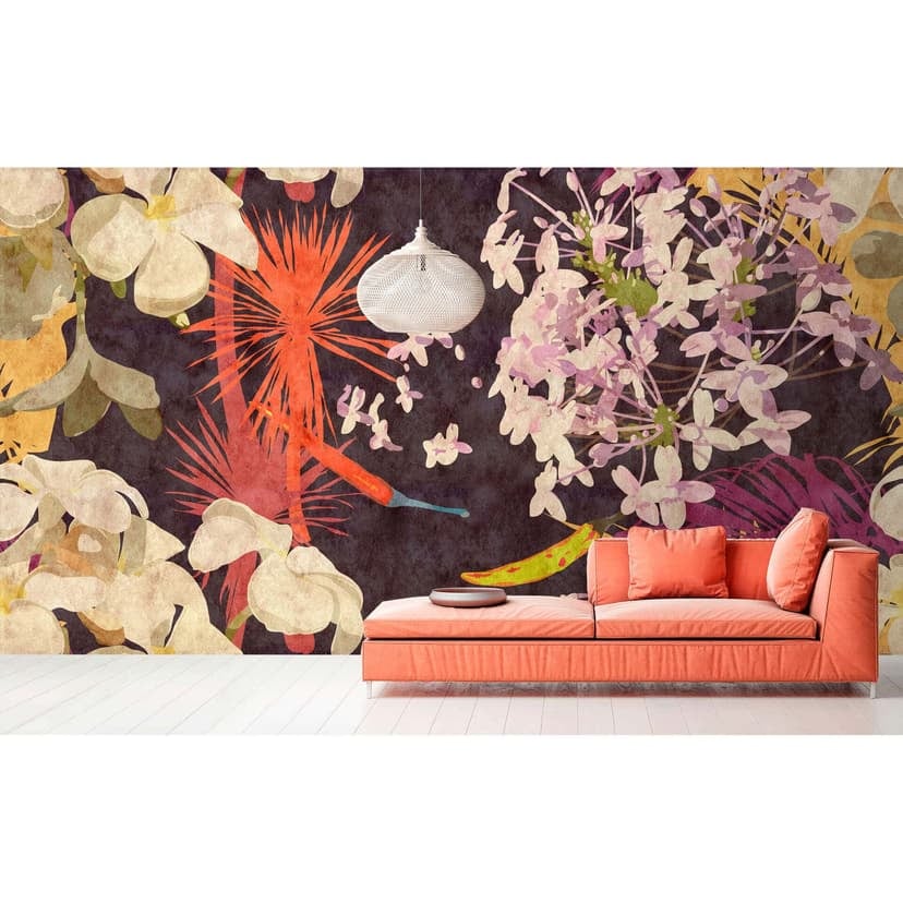 Livingwalls Fotomurale Walls by Patel 2 vintage bouquet 1