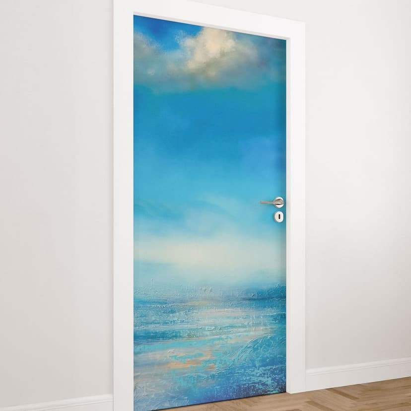 Lamina per porte Distesa infinita in blu - Schmucker