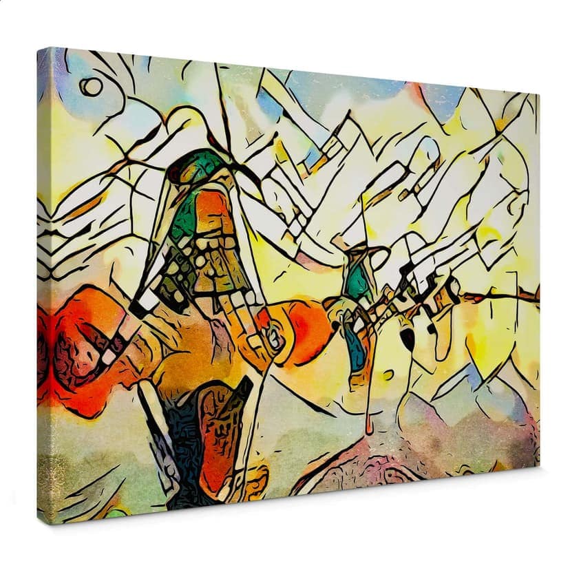Stampa tela Zamart - Kandinsky incontra l'Olanda