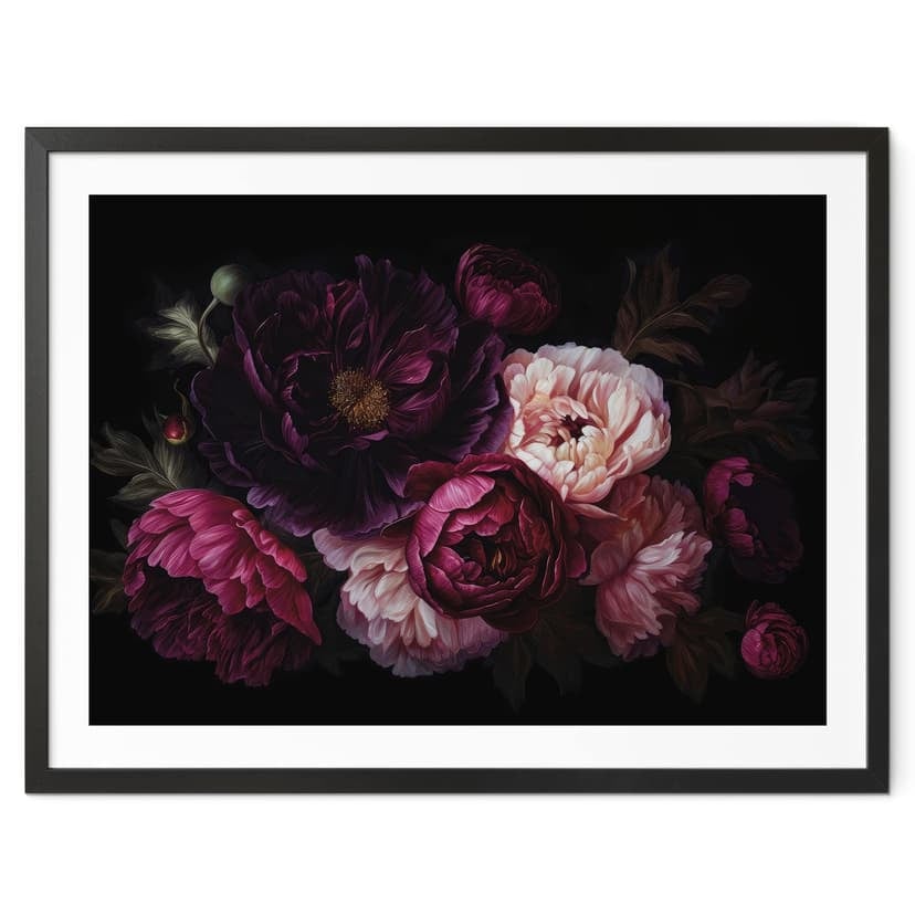 Poster Bouquet di fiori con peonie - UN Designs
