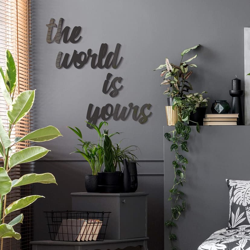 Scritta acrilico - The world is yours