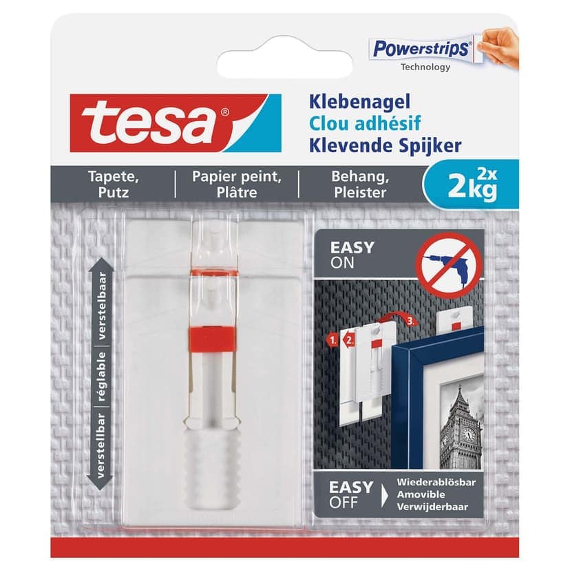 tesa® Gancio adesivo - 2x2kg