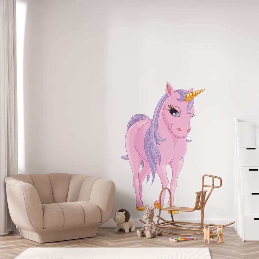 Adesivo murale - Unicorno glamour