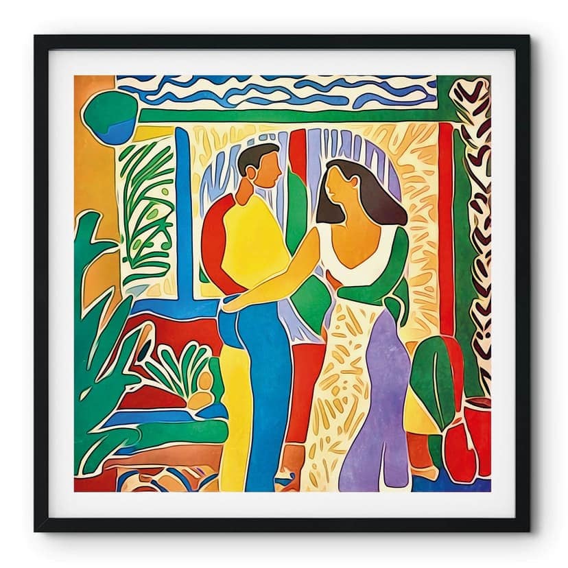 Poster Amanti - Ispirato a Matisse - Zamart