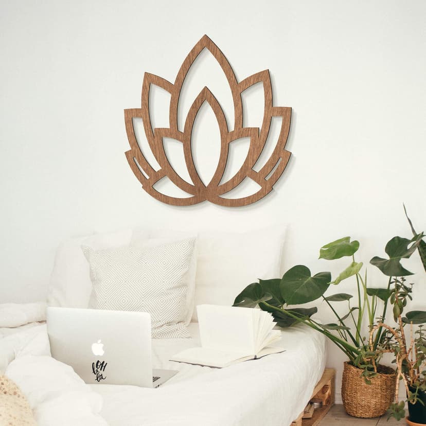Decoro in legno - Yoga Loto
