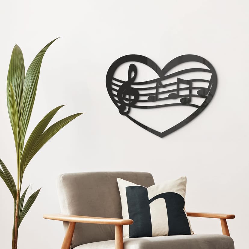 Decori in acrilico – La musica nel cuore