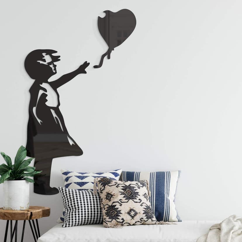 Decoro in acrilico Banksy - Girl with the red ballon