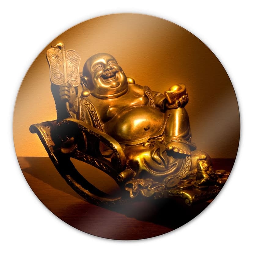 Buddha felice - tondo