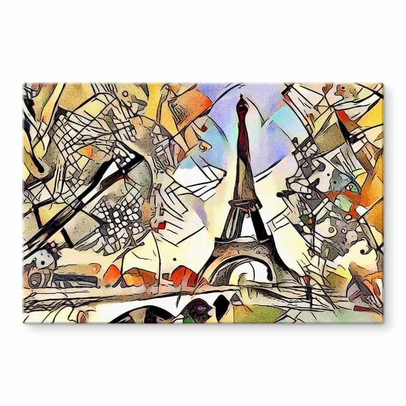 Stampa vetro Zamart - Kandinsky incontra Parigi