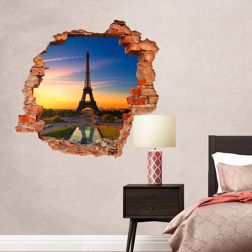 Adesivo 3D – La Torre Eiffel al tramonto