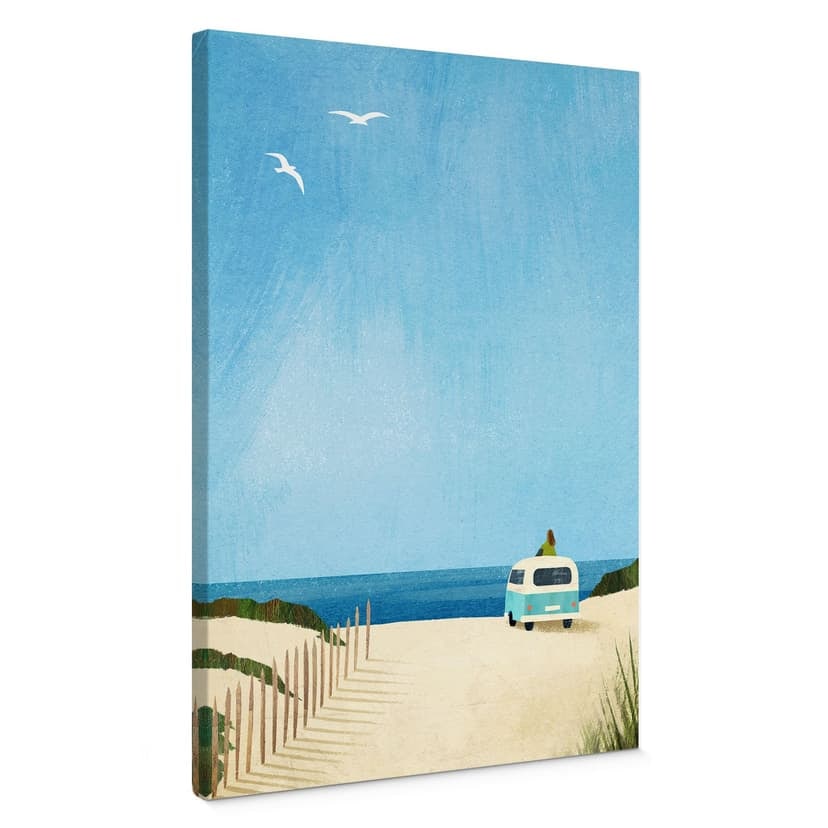 Stampa su tela Vita in furgone - vacanza al mare - Rivers