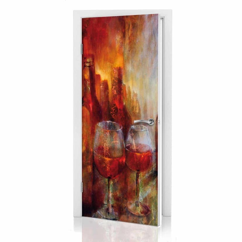 Adesivo per porta Schmucker - Vino rosso