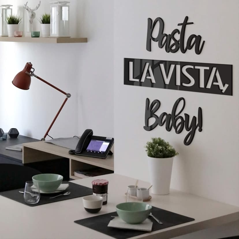 Lettere in acrilico - Pasta la vista