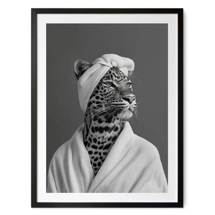 Poster Royale Spa time-out con leopardo - Rahner