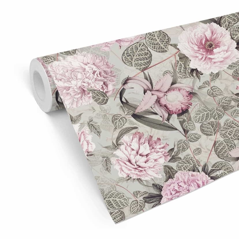 Carta da parati a motivi UN Designs - fiori pastello