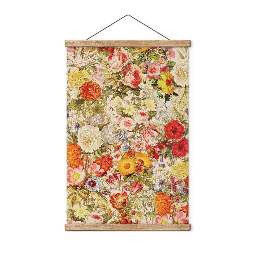 Stampe su tessuto Collage di fiori colorati - Frida Floral Studio