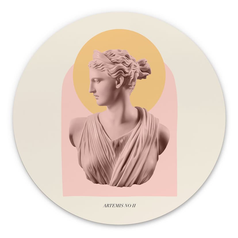 Decorazione murale in Dibond Statua della dea Artemide - Grace Digital Art
