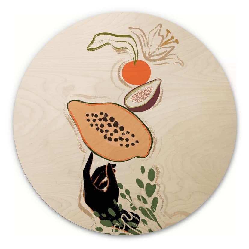 Stampa su legno Arty Guava - Papaya Balance