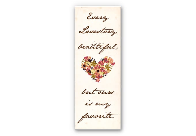 Stampa su Forex - Every lovestory is beautiful - panoramica