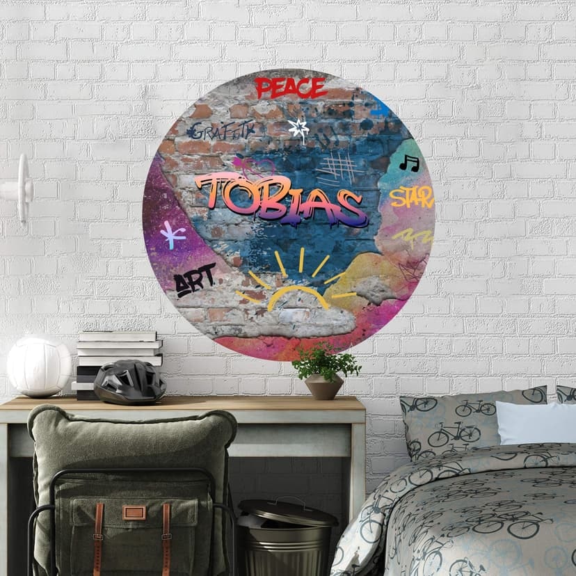 Adesivo murale Graffiti con testo personalizzato - Personalizzato