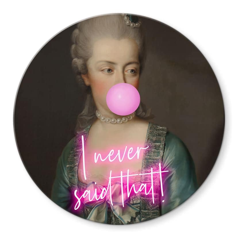 Stampa su vetro Marie Antoinette: I never said that - Grace Digital Art