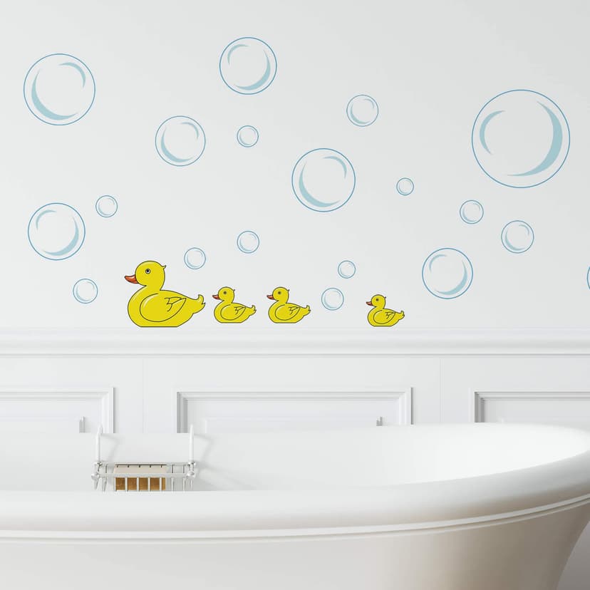 Sticker - Bubble Ducks 85x40 cm