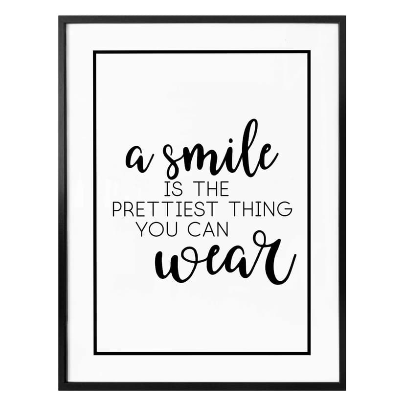 Poster - A smile is the prettiest thing