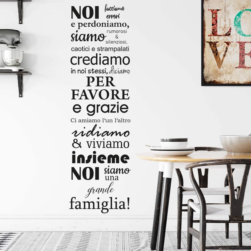 Adesivo murale - Noi siamo una famiglia