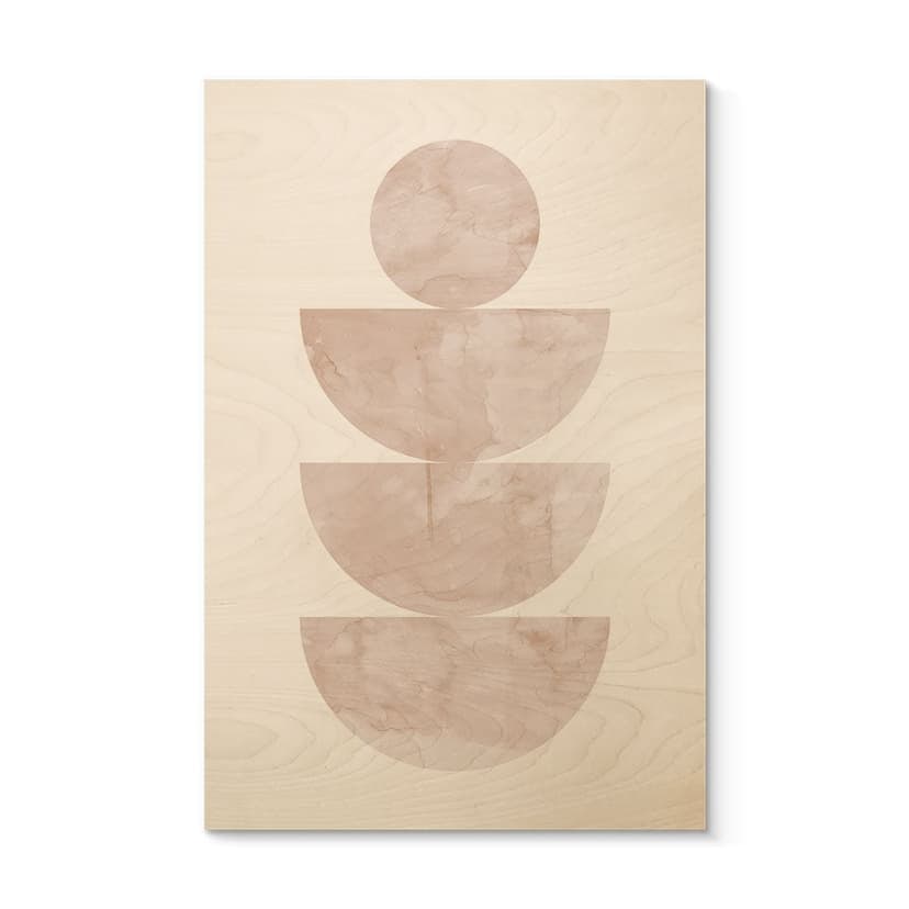 Quadro in legno Equilibrio geometrico - Composizione astratta - Costa