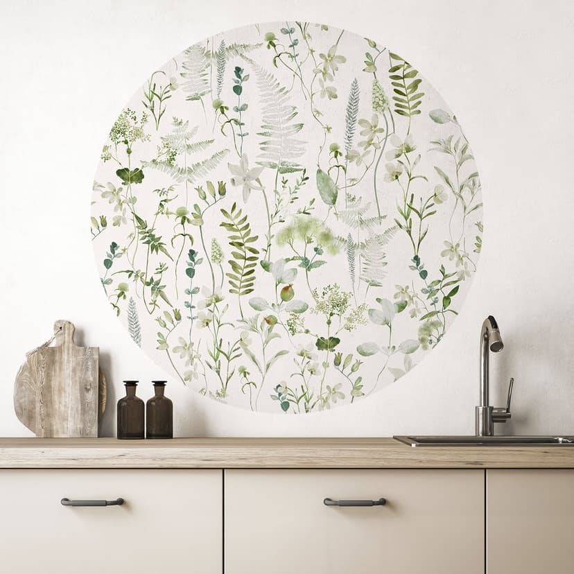 Adesivo murale Erbe e fiori di campo - UN Designs