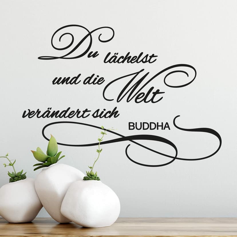 Adesivo murale - Du lächelst