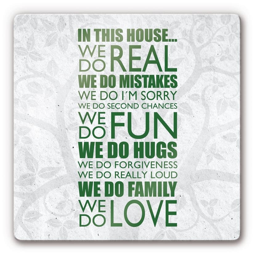 Stampa su vetro - In this house...