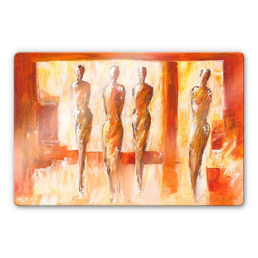 Schüßler - Quattro figure in arancio