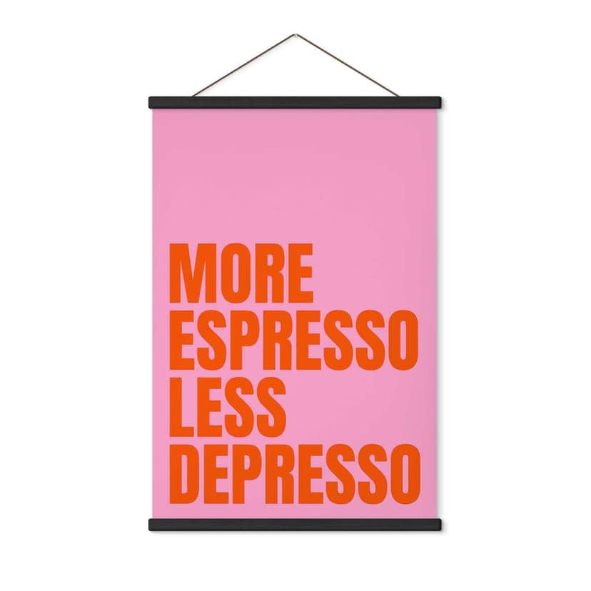 Stampe su tessuto Più Espresso meno Depresso - Fritsch