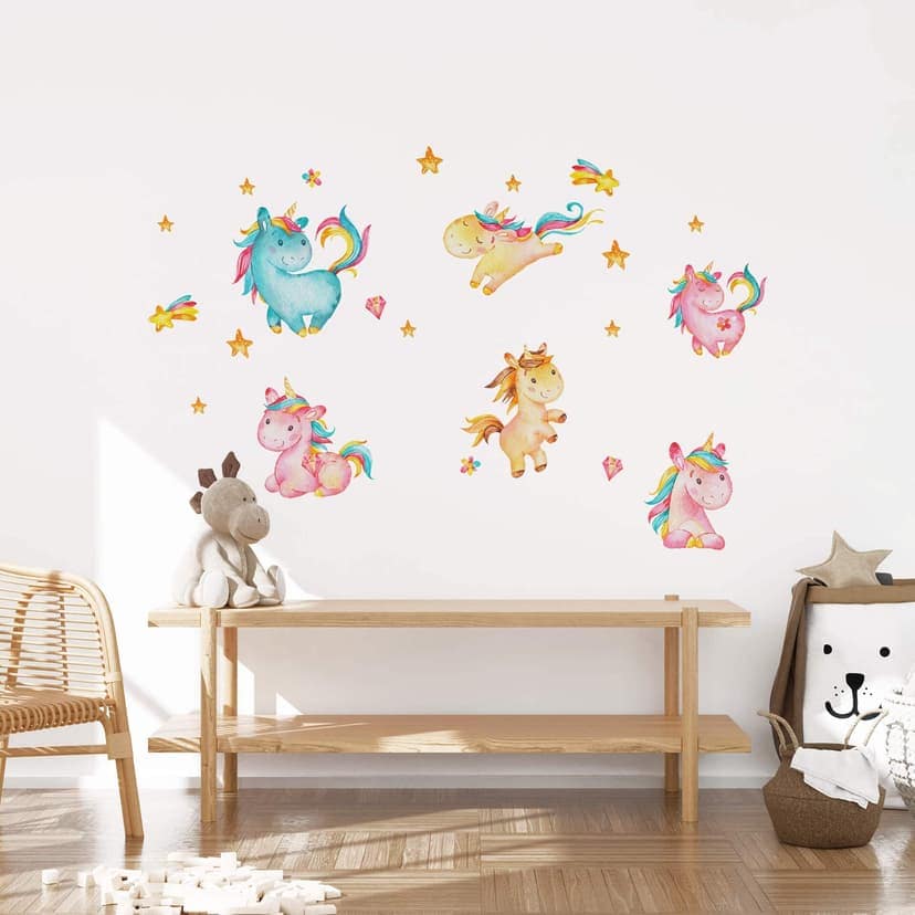 Adesivo murale – Set di unicorni